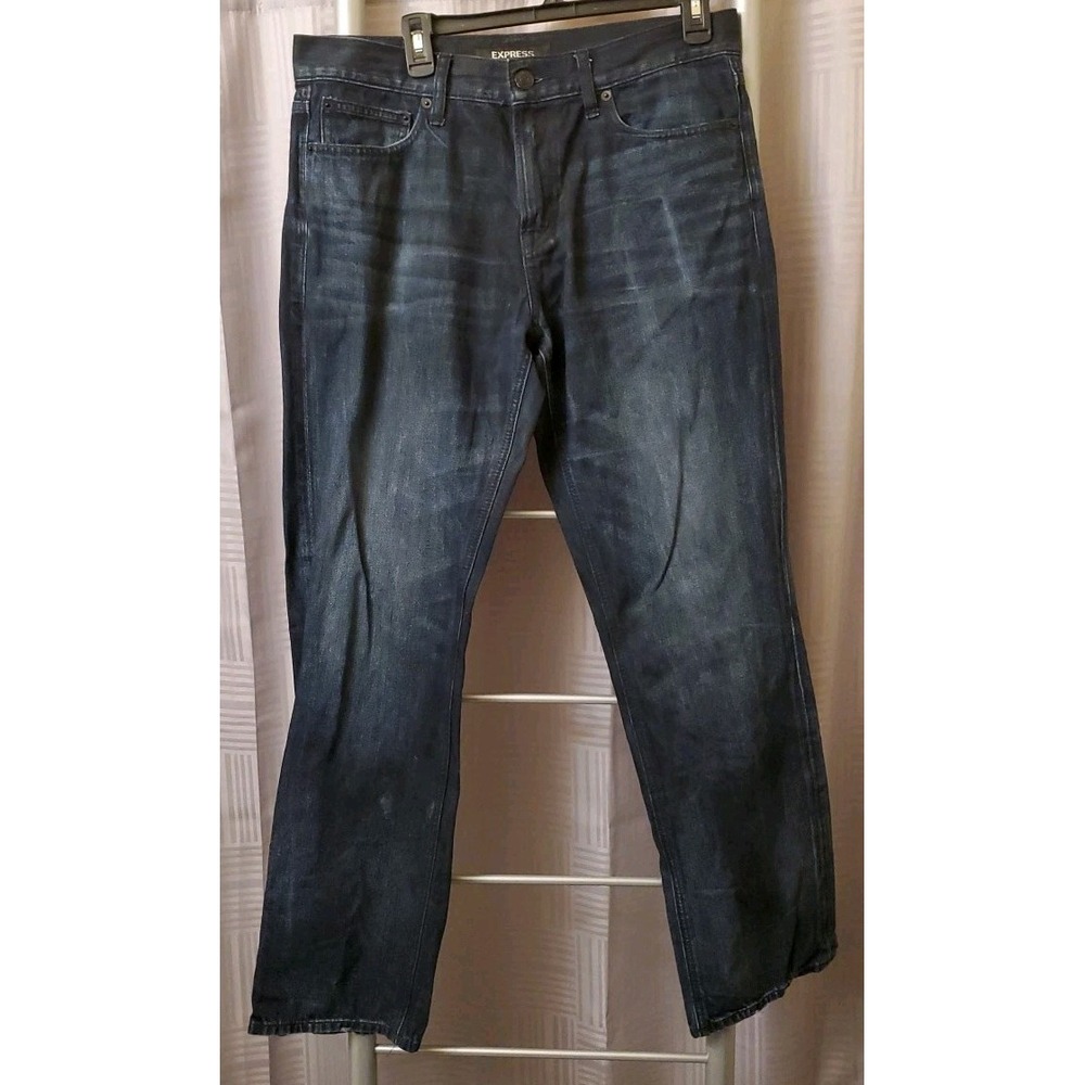 Express‎ Classic Boot Cut Regular Fit Stretch Jeans Dark Denim 32 x 32